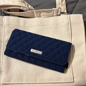 Vera Bradley Navy Quilted Wallet
